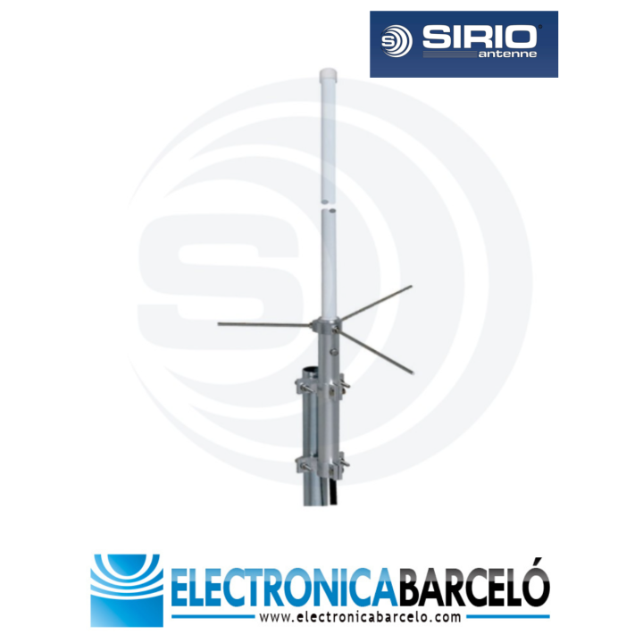 SIRIO GPF 21-N Antena base omnidireccional VHF  135...175 MHz. Ajustable.