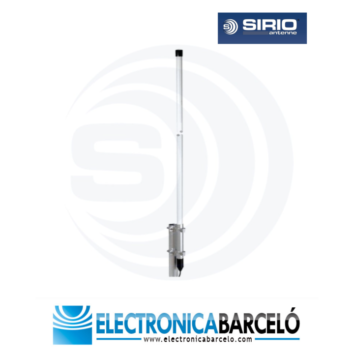 SIRIO SPO 145-2 Antena base omnidireccional VHF 1/2 Onda. Rango 145-175 MHz. 