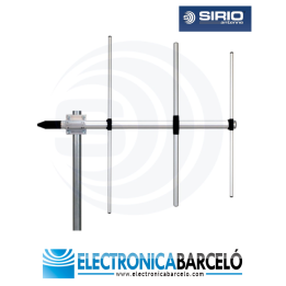 SIRIO WY155-2N Antena direccional 2 elementos YAGI VHF 155-175 MHz sin necesidad de calibración