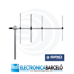 SIRIO WY155-2N Antena direccional 2 elementos YAGI VHF 155-175 MHz sin necesidad de calibración