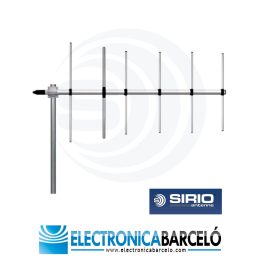 SIRIO WY155-2N Antena direccional 2 elementos YAGI VHF 155-175 MHz sin necesidad de calibración