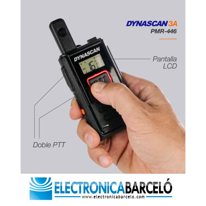 Dynascan 3A – Walkie Talkie Profesional PMR-446
