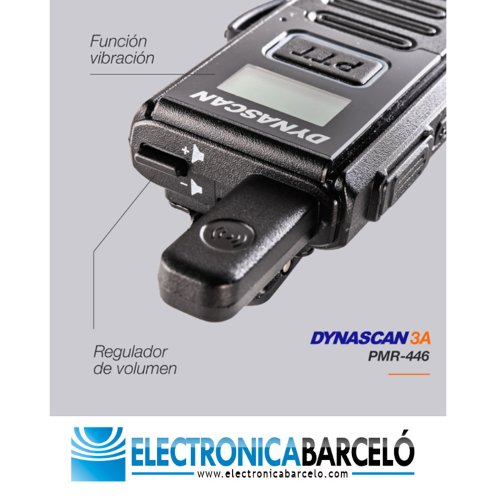 Dynascan 3A – Walkie Talkie Profesional PMR-446