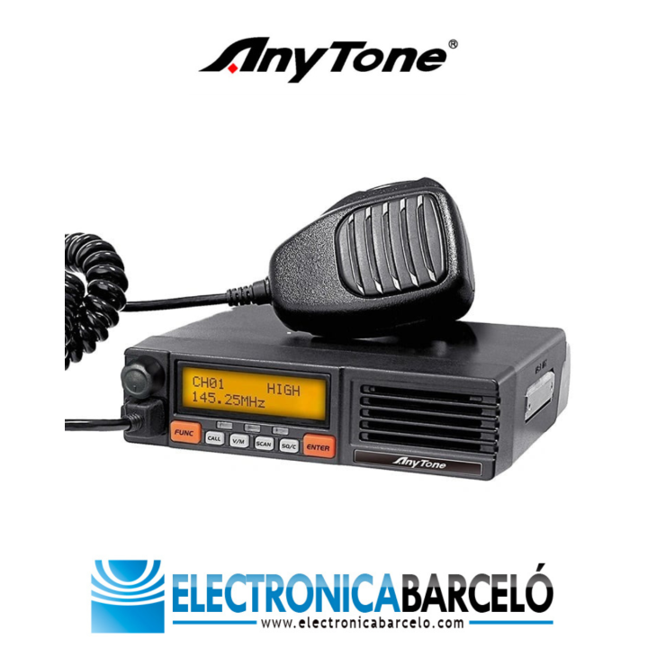 ANYTONE AT-5189 - Transceptor móvil para 66~88 MHz.