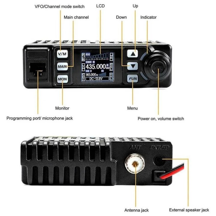 ANYTONE AT-779UV Emisora móvil doble banda radioaficionado