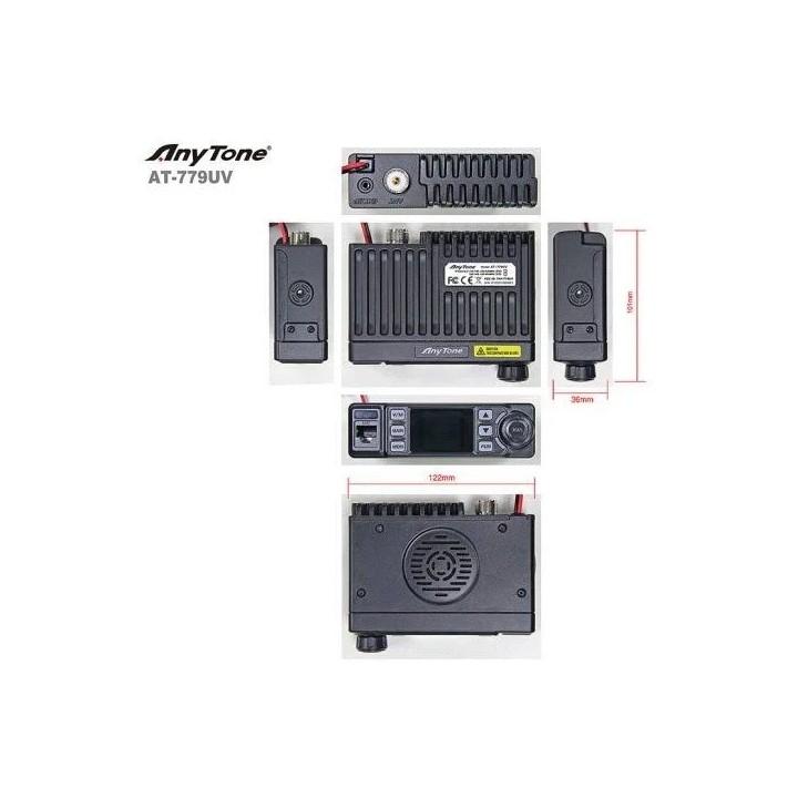 ANYTONE AT-779UV Emisora móvil doble banda radioaficionado