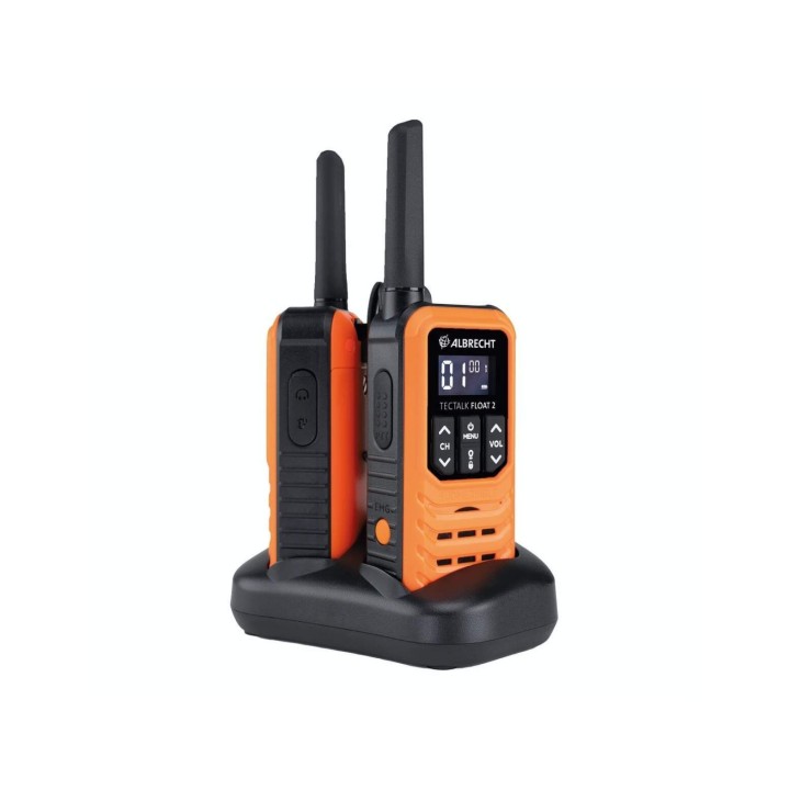 Albrecht Tectalk Float 2 – Walkie Talkie PMR446 IP67 Resistente al agua
