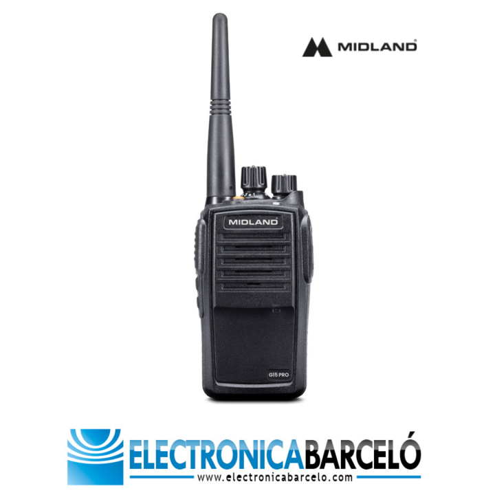 Walkie MIDLAND G-15 PRO NC PMR-446 USO LIBRE WATERPROOF IP67