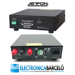JETFON PC-1335 FUENTE DE ALIMENTACIÓN 30A CON CARGADOR DE BATERÍA