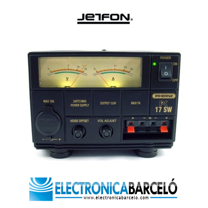 Fuente de Alimentación JETFON PC-17 SW  15/17 Amp