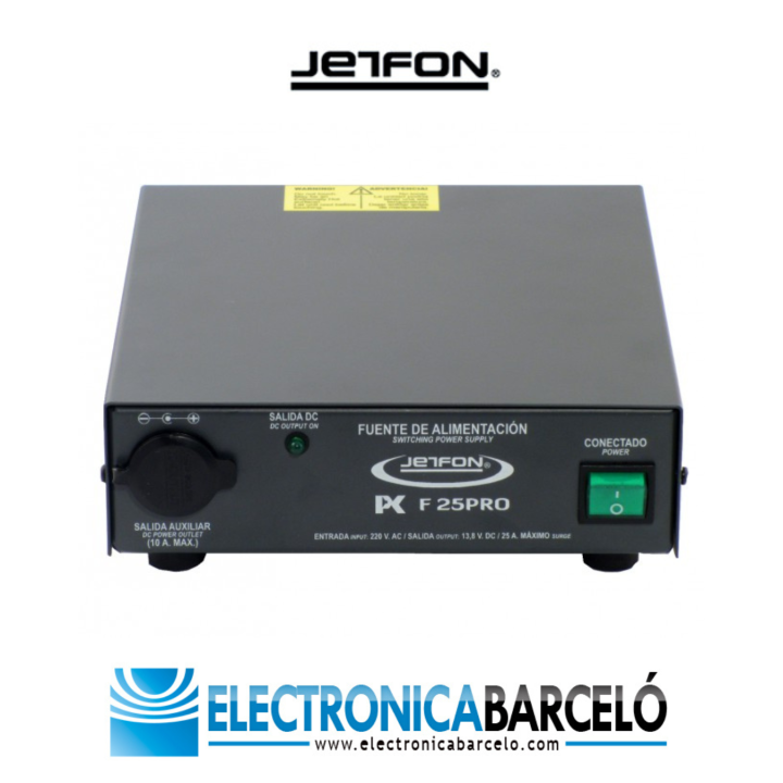 Fuente de Alimentación conmutada 22/25 AMP JETFON PC-25 PRO