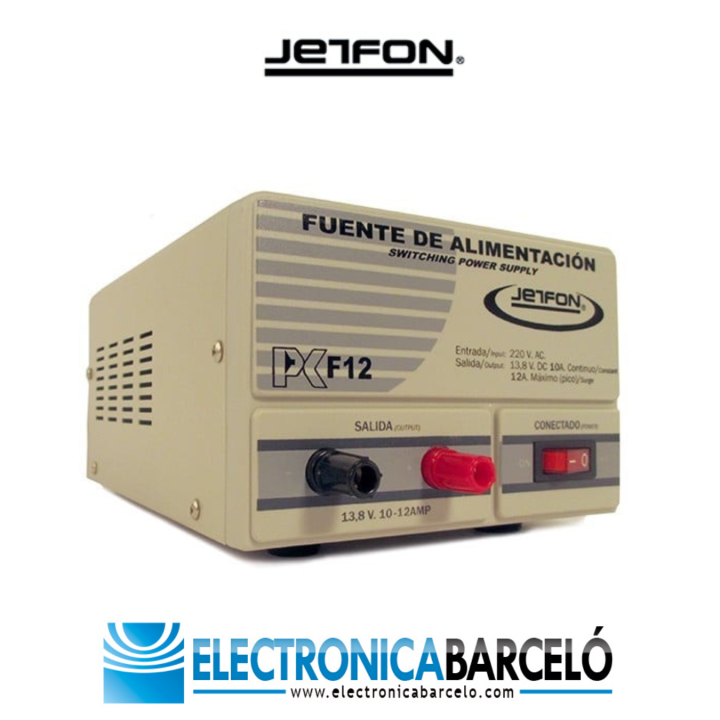 Jetfon PC-F12 Fuente de alimentación conmutada 13.8V 10/12A