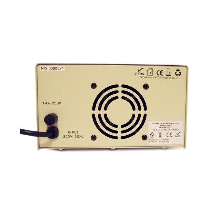Jetfon PC-F12 Fuente de alimentación conmutada 13.8V 10/12A