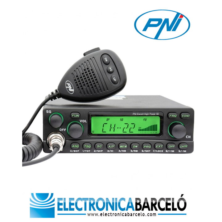 PNI Escort High Power 60 Emisora móvil CB