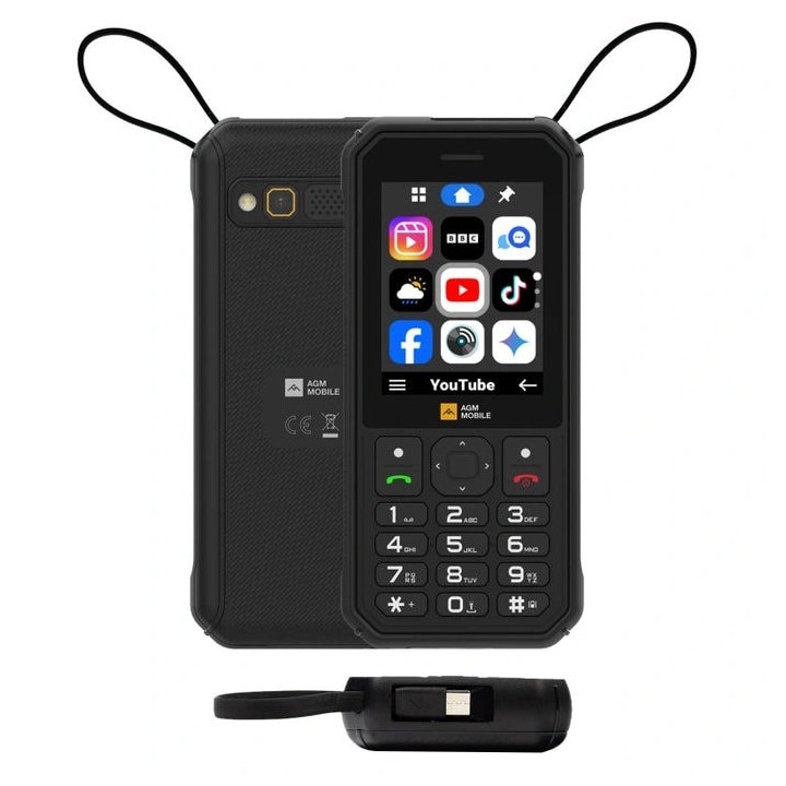 AGM M11 Feature Rugged Phone 4G con Power Bank- Hostpot WIFI-Radio FM – IP68&IP69K