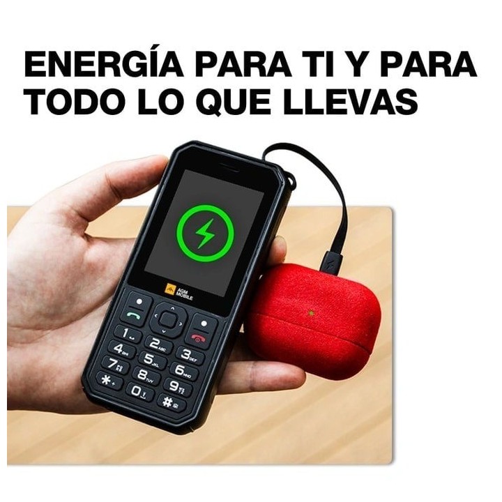 AGM M11 Feature Rugged Phone 4G con Power Bank- Hostpot WIFI-Radio FM – IP68&IP69K