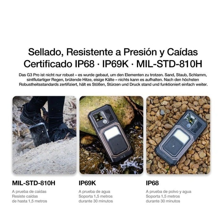 AGM G3 PRO móvil con cámara térmica y batería de 10.000mAh