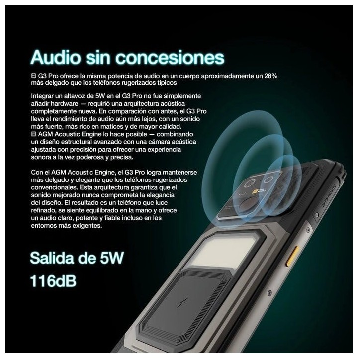 AGM G3 PRO móvil con cámara térmica y batería de 10.000mAh