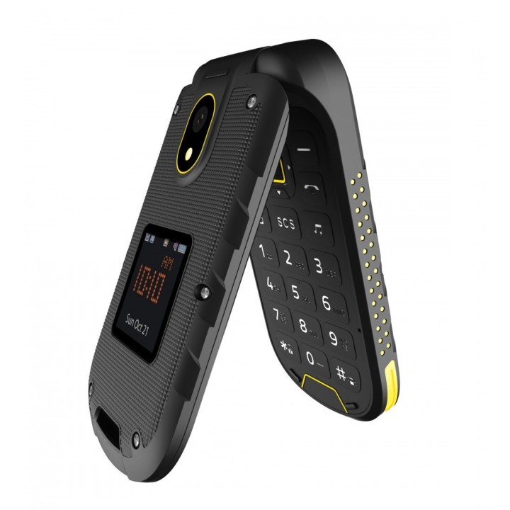 Hammer Bow 4G LTE 2.4″ Negro, teléfono todoterreno IP68 con tapa