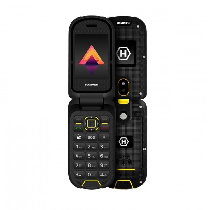 Hammer Bow 4G LTE 2.4″ Negro, teléfono todoterreno IP68 con tapa