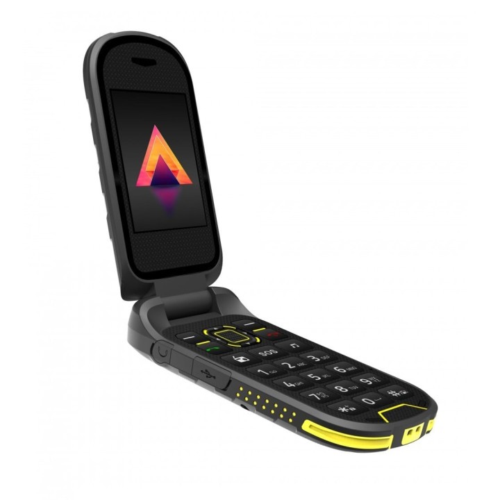 Hammer Bow 4G LTE 2.4″ Negro, teléfono todoterreno IP68 con tapa