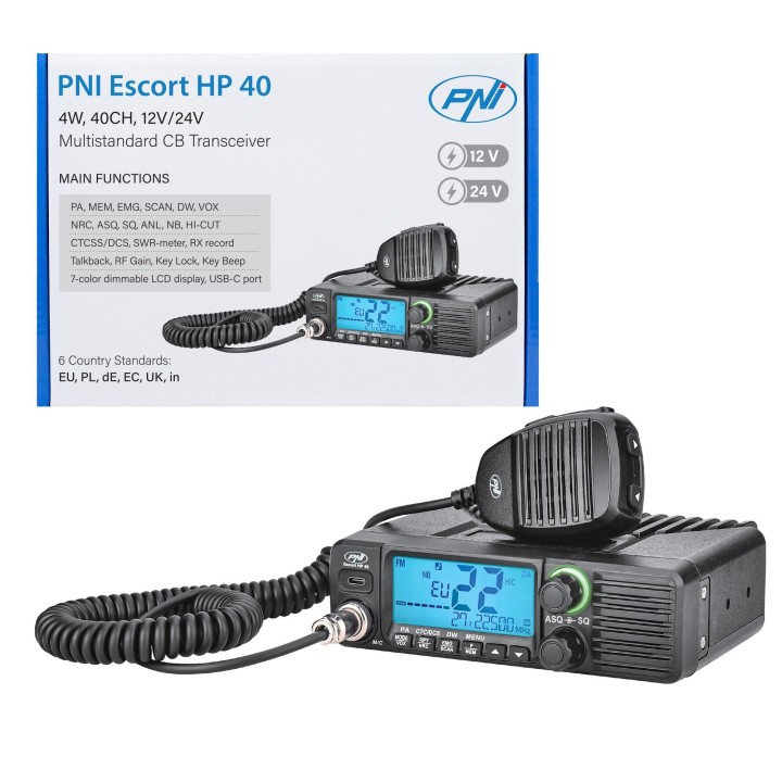 PNI Escort HP 40 emisora móvil CB