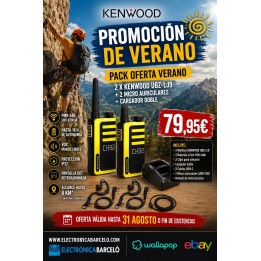 PACK OFERTA VERANO - 2 X KENWOOD UBZ-LJ9 + 2 Micro auriculares + CARGADOR DOBLE
