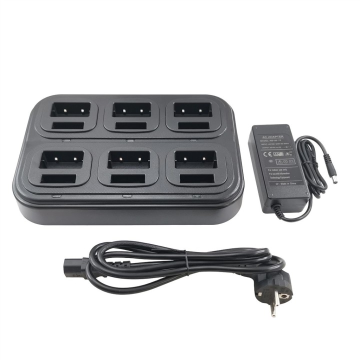 Cargador 6 slots de sobremesa para ESCOLTA JULIET y KENWOOD PKT-23