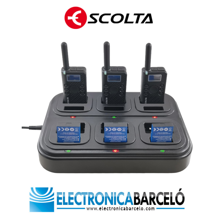Cargador 6 slots de sobremesa para ESCOLTA JULIET y KENWOOD PKT-23