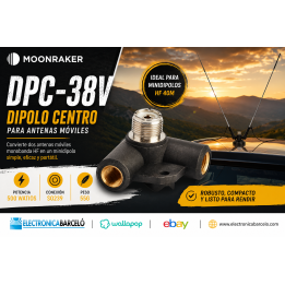 Moonraker DPC-38V Dipolo centro para antenas móviles