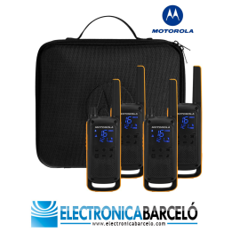 T-82 EXTREM QUAD Maletín con 4 walkies MOTOROLA T-82 EXTREME PMR446
