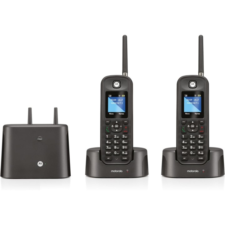 Pack DUO Motorola O202, teléfonos inalámbricos de largo alcance