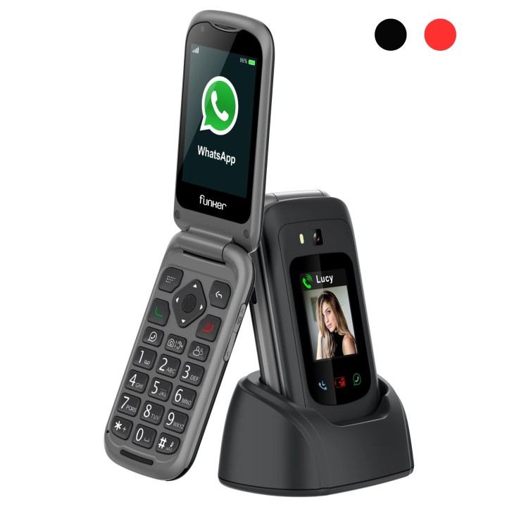 FUNKER E480 Max Pro 3 teléfono básico con tapa
