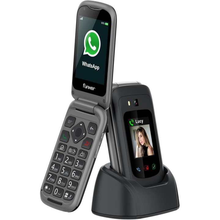 FUNKER E480 Max Pro 3 teléfono básico con tapa