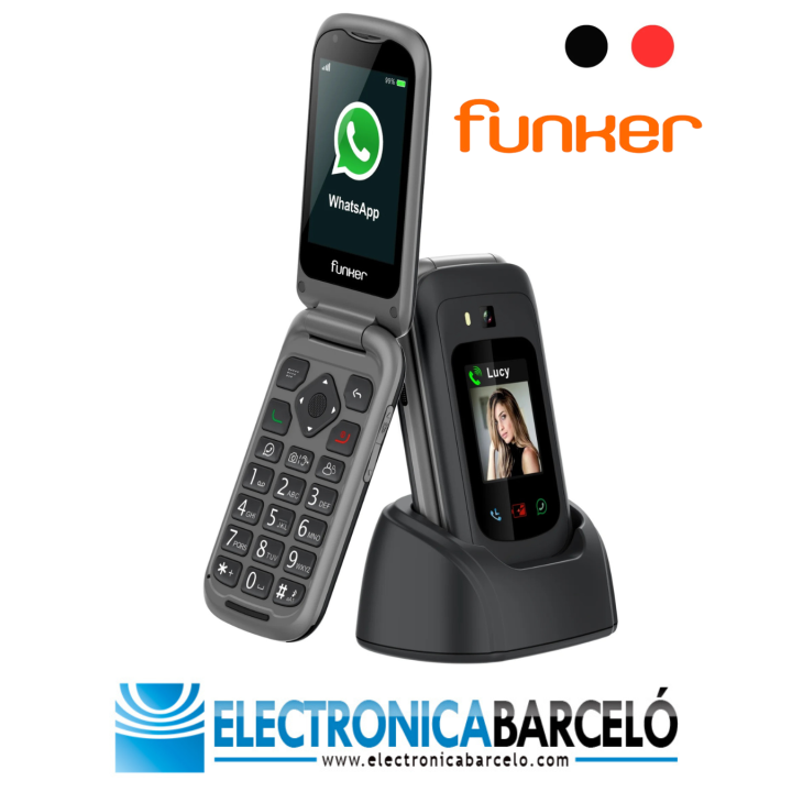 FUNKER E480 Max Pro 3 teléfono básico con tapa