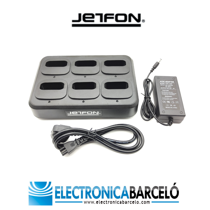 Cargador múltiple 6 unidades DYNASCAN 3A