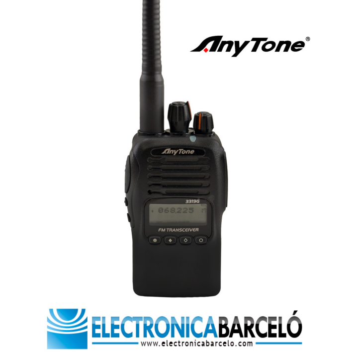 Anytone AT-3319G walkie Transceptor portátil para 66~88 MHz.