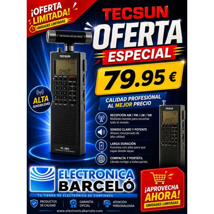 TECSUN PL-368 (NEGRO)