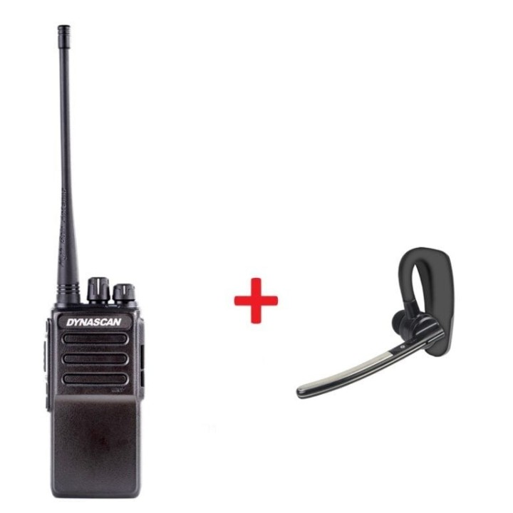 PACK DYNASCAN 240BT UHF (400-480 MHz) + AURICULAR ANYTONE Q8