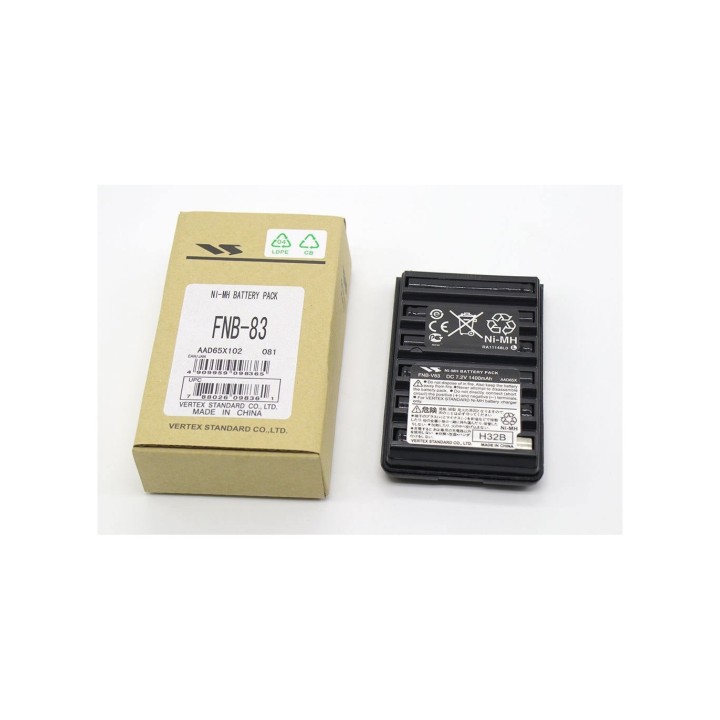 BATERIA YAESU FNB-83 Batería VERTEX STANDARD de Ni-Mh con 7,2 V. y 1400 mAh 