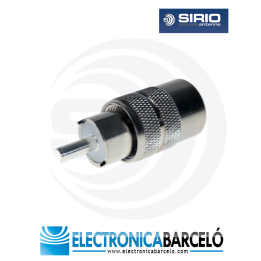 SIRIO PL259-213 HQ Conector UHF Macho (PL Macho) para cable coaxial RG213 y similares
