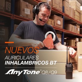 PACK DYNASCAN 220BT PMR-446 + AURICULAR ANYTONE Q9