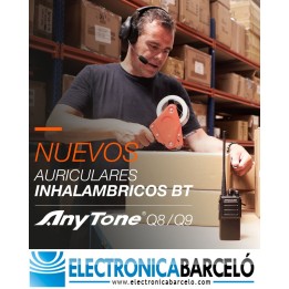 PACK DYNASCAN 240BT UHF (400-480 MHz) + AURICULAR ANYTONE Q9
