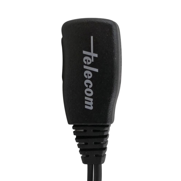 Micro-auricular ergonómico giratorio con micro tipo solapa, para KENWOOD, TEAM y HYT.
