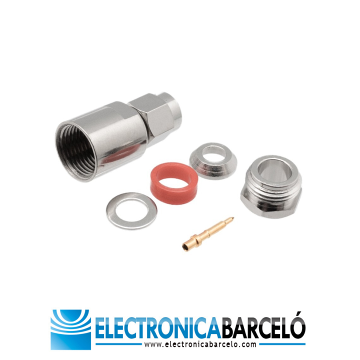 Conector SMA macho para RG-58. Soldar.