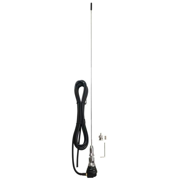 SMA-4P - Antena móvil VHF 1/4 onda. 136-175 MHz.