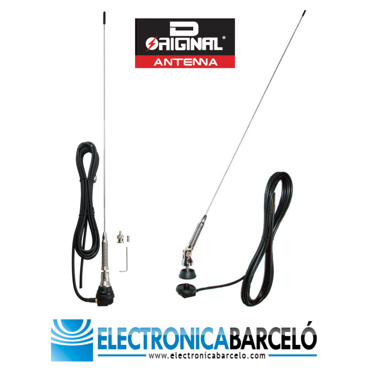 SMA-4PM - ANTENA MÓVIL VHF 1/4 ONDA. 136-175 MHZ. CON MUELLE