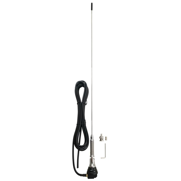 SMA-4PM - ANTENA MÓVIL VHF 1/4 ONDA. 136-175 MHZ. CON MUELLE