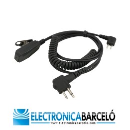 Cable compatible cascos PELTOR SportTac a MOTOROLA 2 pin