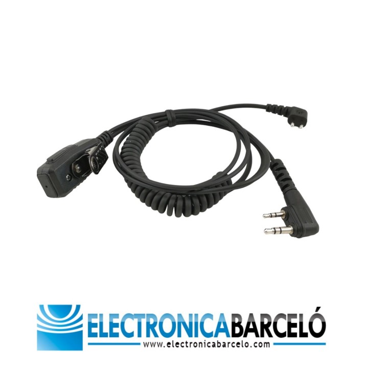 Cable compatible cascos PELTOR SportTac a ICOM 2 pin